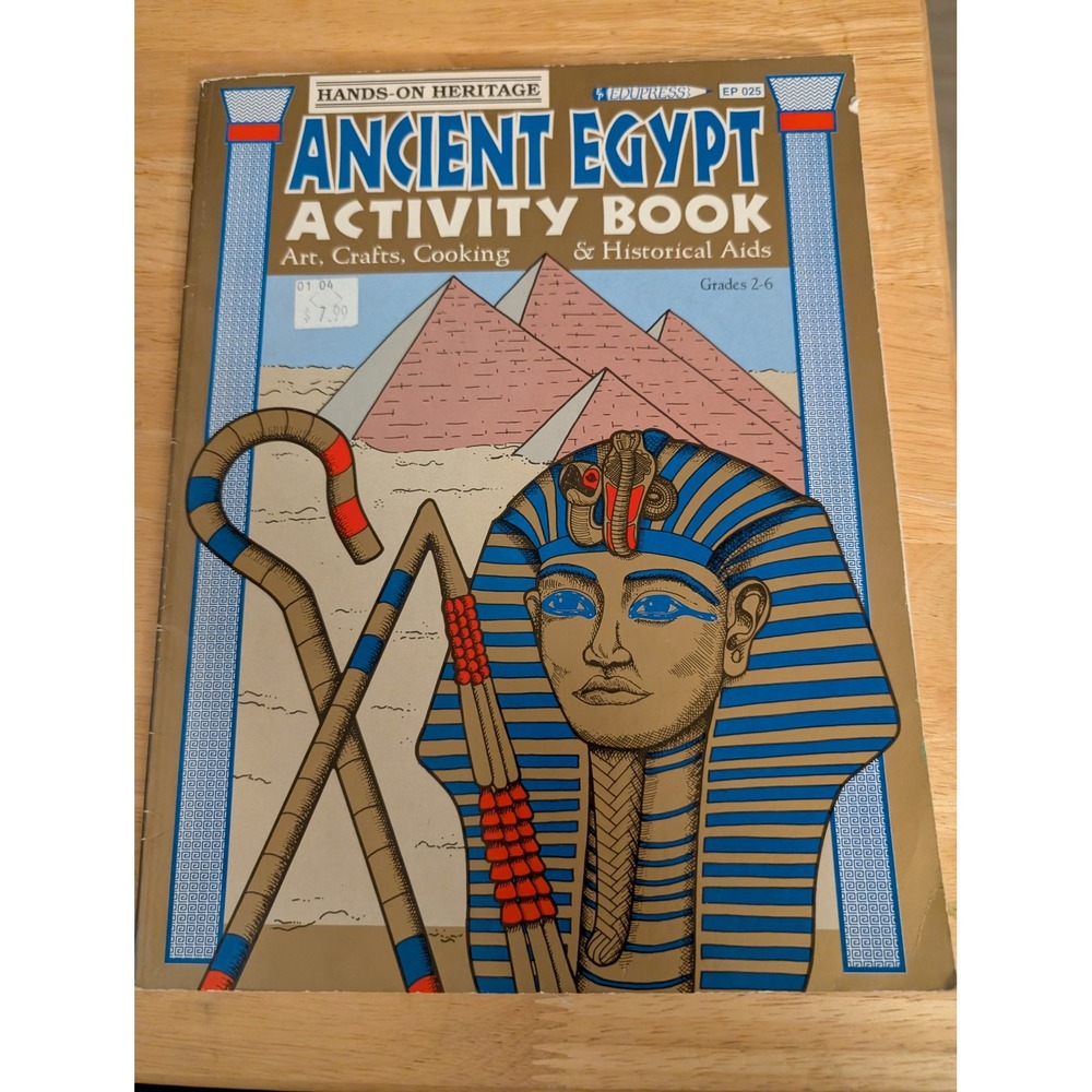Hands On Heritage Ancient Egypt Activity Book Hamilton Grades 2-6 Soft Cover